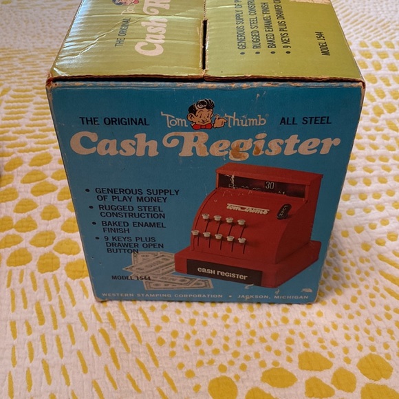 Vintage The Original Tom Thumb All Steel Cash Register in original box - Picture 10 of 12